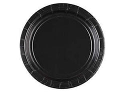 7 In. Jet Black Plates 8 count