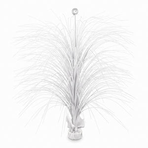 Giant White Metallic Spray Centerpiece
