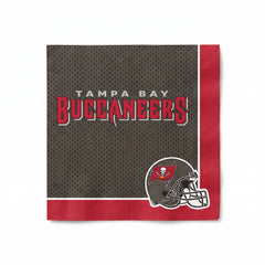 Tampa Bay Buccaneers Printed Luncheon Napkins - 6.5 In. x 6.5 In., 36-Pack