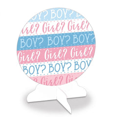 Pink or Blue? Baby Shower Table Decoration