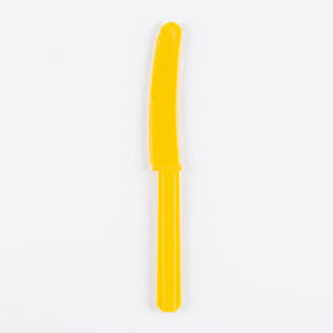 Yellow Sunshine Plastic Knives - Economy Pack - 7.5 in.