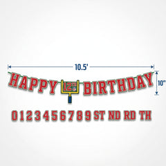 NFL Drive Customizable "Happy Birthday" Banner