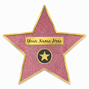 Hollywood Walk of Fame Star Decal Decoration