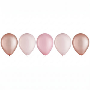 Rose Gold 11" Latex Balloons - 15 Pack