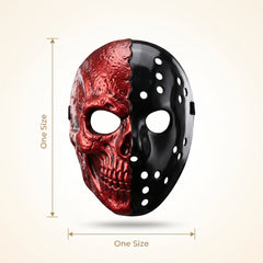 Red and Black Death Sport Halloween Mask