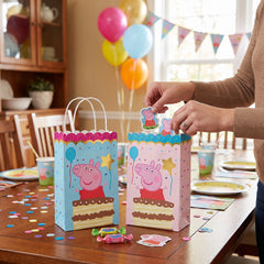 Peppa Pig Kraft Party Favor Bags - 8 Count