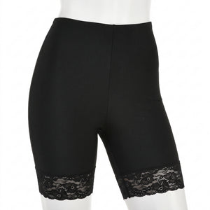 Halloween Lace-Trimmed Bike Shorts - L/XL