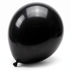 Classic Black 12" Latex Balloons - 72 Pack