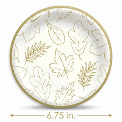 Elegant Thanksgiving 6.75" Paper Plates