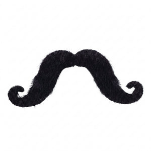 Self-Adhesive Black Handlebar Moustache – Costume Accessory