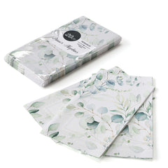 Eucalyptus Print Luncheon Napkins - 7.9 In. X 4.3 In. | 720 Count