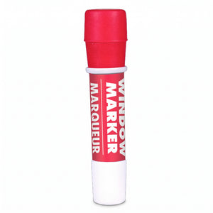 Vibrant Red Window Marker for Team Spirit