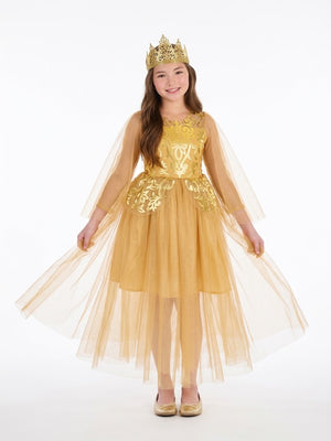 Enchanted Golden Princess Costume for Girls - Child S (4-6)