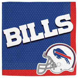 Buffalo Bills NFL Luncheon Napkins - 6.5 In. x 6.5 In.