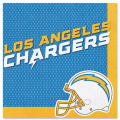 Los Angeles Chargers Lunch Napkins - 6.5 In. x 6.5 In.
