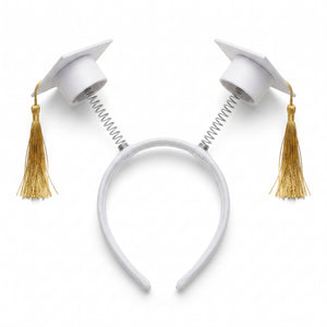 White Graduation Cap Headbopper