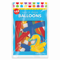 Twist & Shape Latex Balloons - 144 Pack