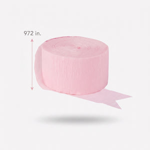 Blush Pink Crepe Streamer - 81ft