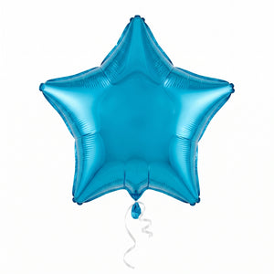 Caribbean Blue Star Foil Balloon