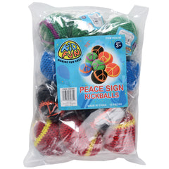 Peace Sign Kickballs - 12 Count