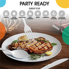 Heavy Duty White Plastic Knives | Case of 1200