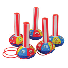 Inflatable Ring Toss Game/1 Set - 10 Count