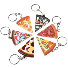 Pizza Keychains - 12 Count