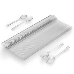 Exquisite Clear Plastic Tasting Spoons | 500 Count