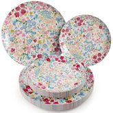 Earthtrends Meadow Design Paper Plates Combo Set 16/16