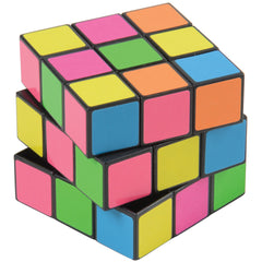 Neon Puzzle Cubes - 12 Count