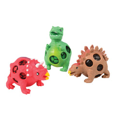 Squeeze Mesh Dino Ball - 12 Count