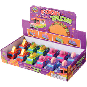 Pull Back Food Trucks - 12 Count