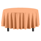 Premium Round Peach Table Cover