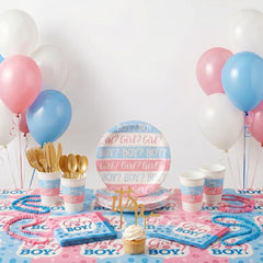 84 Pcs Gender Reveal Base Party Kit | For 8 Guests