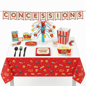 134 Pcs Movie Night Party Kit | For 8 Guests