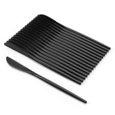 Trendables Gloss Black Plastic Knives | 480 Count