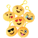 Emoji Clip Plush - 12 Count