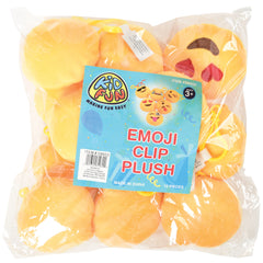 Emoji Clip Plush - 12 Count