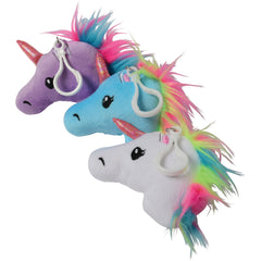 Unicorn Clip Plush - 12 Count