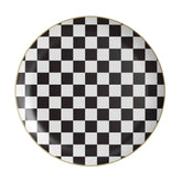10 In. Earthtrends Checkered Design Plates | 20 Count