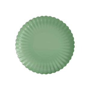8.5 in. Scalloped Paper Plates | Matcha | 10 Count