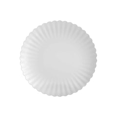8.5 In. Scalloped Paper Plates - Snow | 10 Count