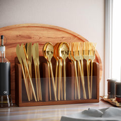 Trendables Gloss Gold Plastic Knives | 20 Count