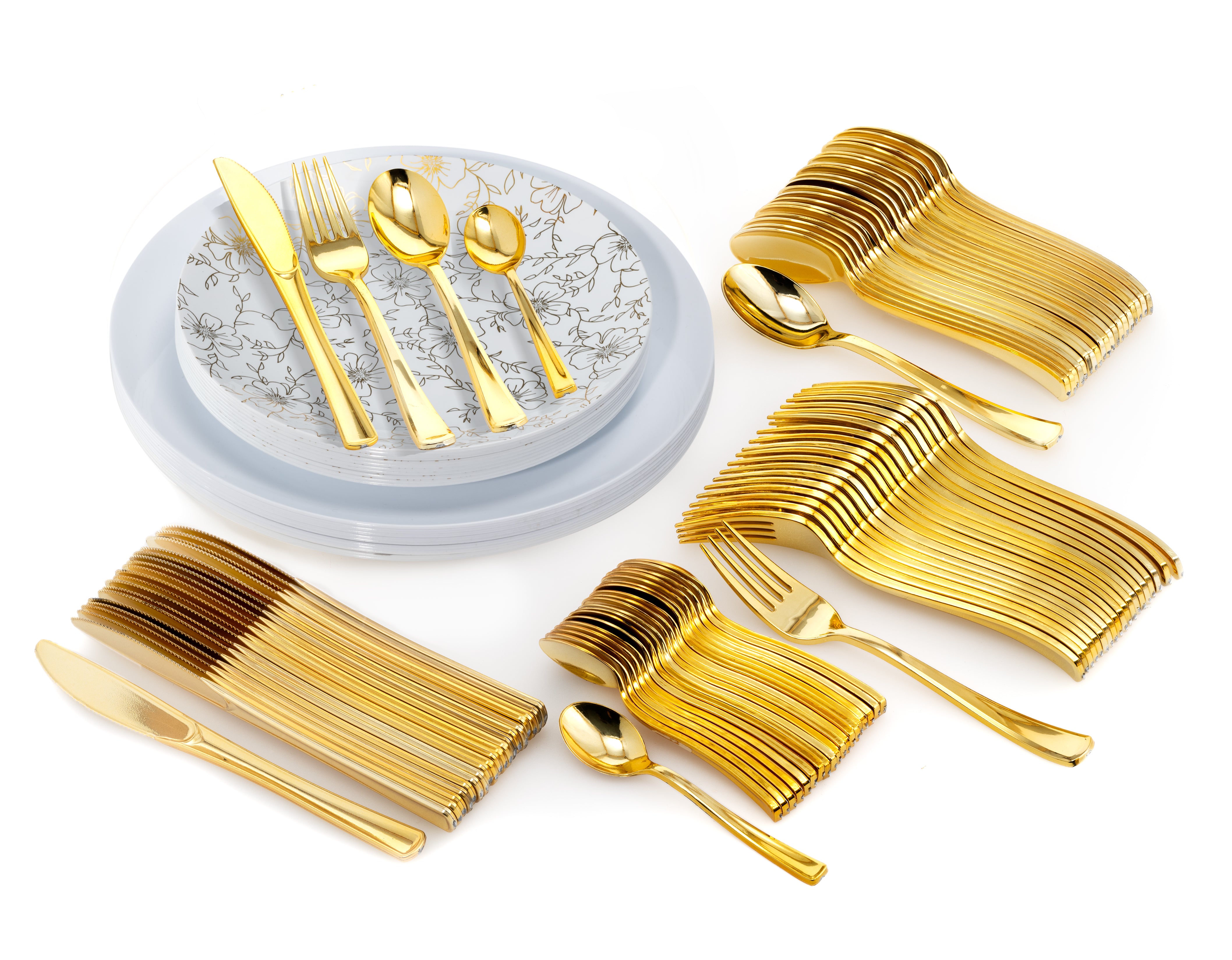 140 Pieces | Setting for 20 | White Versa Combo Pack