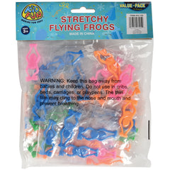 Stretchy Flying Frogs/72 Per Pkg - 72 Count