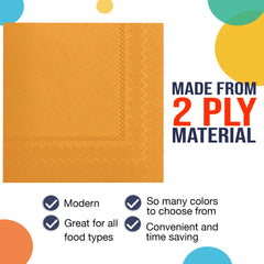 Yellow Luncheon Napkins - 6.75 in. | 1800 Count