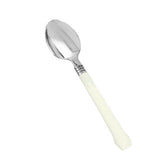 Reflections Silver & Ivory Plastic Spoons | 20 Count