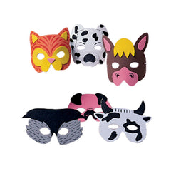 Farm Animal Foam Masks - 12 Ct.