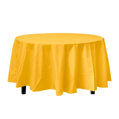Round Plastic Tablecloths