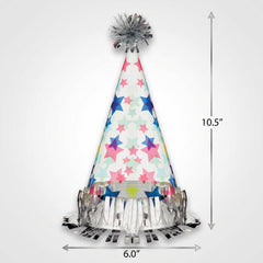 Modern Starry Cone Birthday Hat